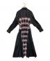 Akihide nakachi (アキヒデ ナカチ) 長袖シャツワンピース ブラック×グレー サイズ:ONE SIZE：10000円
