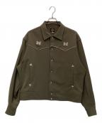 Needlesニードルズ）の古着「Piping Cowboy Shirt Jacket（パイピング カウボーイ シャツ ジャケット）」｜オリーブ