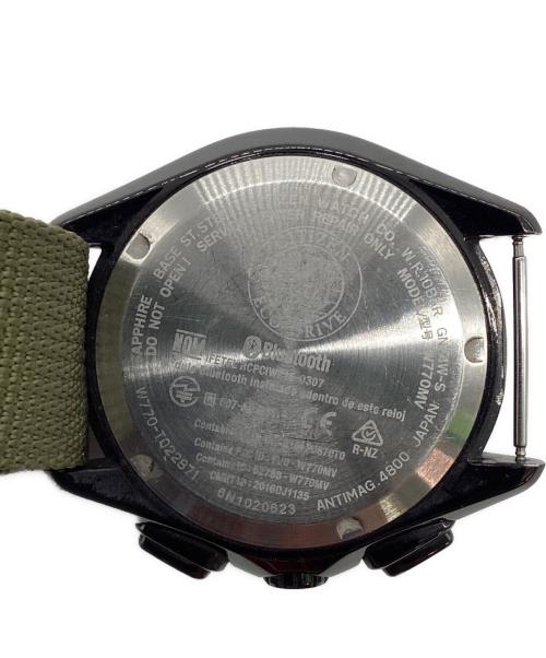 CITIZEN（シチズン）CITIZEN (シチズン) エコ ドライブ Bluetooth 腕時計 ブラック×グリーンの古着・服飾アイテム
