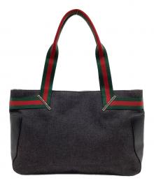 GUCCI（グッチ）の古着「シェリーライン ハンドバッグ」｜ブラック