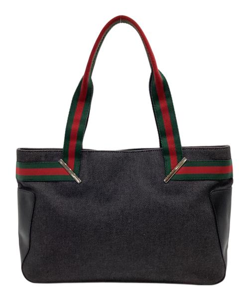 GUCCI（グッチ）GUCCI (グッチ) シェリーライン ハンドバッグ ブラックの古着・服飾アイテム