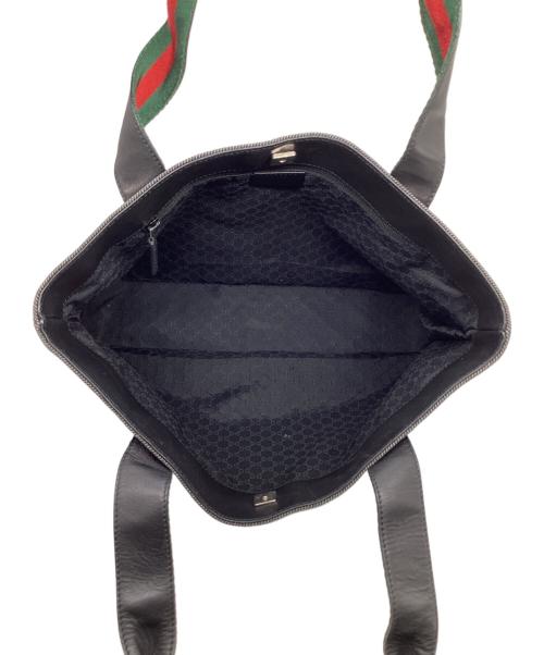 GUCCI（グッチ）GUCCI (グッチ) シェリーライン ハンドバッグ ブラックの古着・服飾アイテム