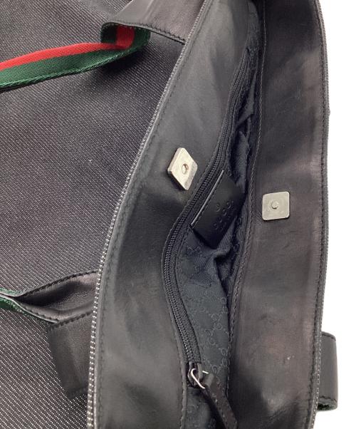 GUCCI（グッチ）GUCCI (グッチ) シェリーライン ハンドバッグ ブラックの古着・服飾アイテム