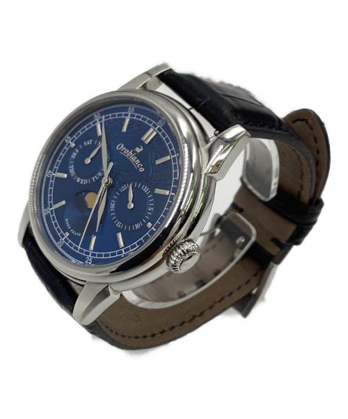 Orobianco（オロビアンコ）Orobianco (オロビアンコ) MOON PHASE（ムーンフェイズ）クォーツ腕時計 ブルーの古着・服飾アイテム