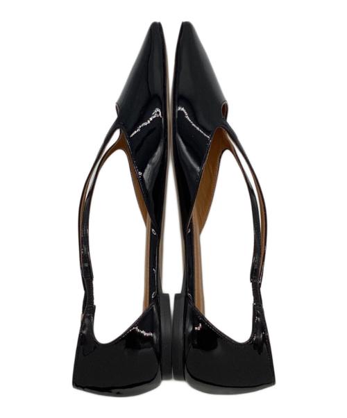 Pippichic（ピッピシック）Pippichic (ピッピシック) AMBER toe shoes 6（アンバー トゥ シューズ 6） パテントブラック サイズ:38の古着・服飾アイテム