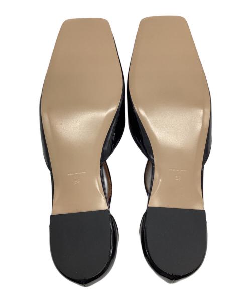 Pippichic（ピッピシック）Pippichic (ピッピシック) AMBER toe shoes 6（アンバー トゥ シューズ 6） パテントブラック サイズ:38の古着・服飾アイテム