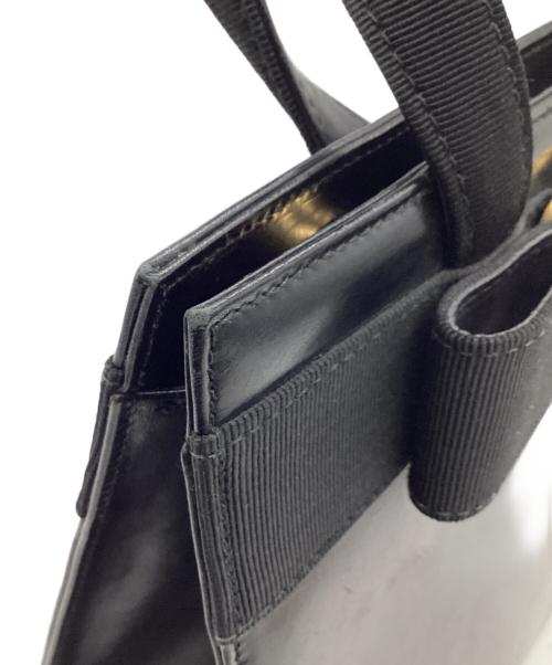 Salvatore Ferragamo（サルヴァトーレ フェラガモ）Salvatore Ferragamo (サルヴァトーレ フェラガモ) ヴァラリボン 2WAYバッグ ブラックの古着・服飾アイテム