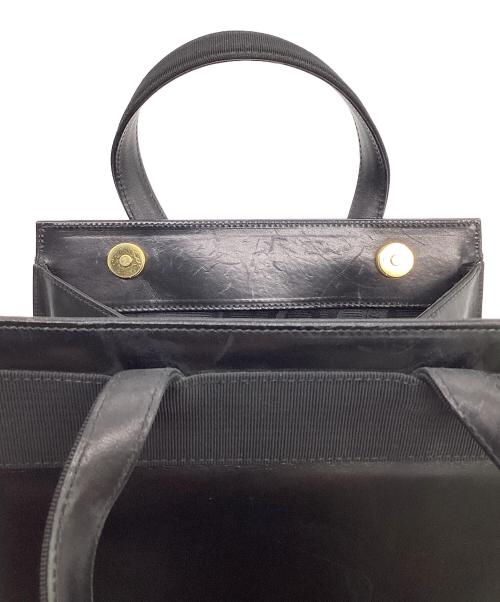 Salvatore Ferragamo（サルヴァトーレ フェラガモ）Salvatore Ferragamo (サルヴァトーレ フェラガモ) ヴァラリボン 2WAYバッグ ブラックの古着・服飾アイテム