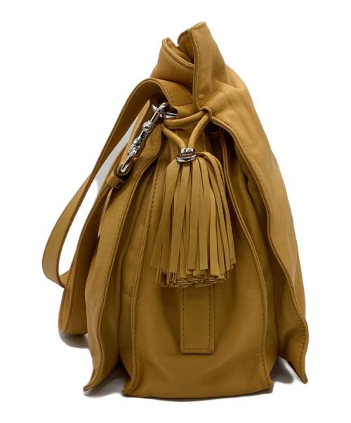 LOEWE（ロエベ）LOEWE (ロエベ) フラメンコ30　ショルダーバッグ イエローの古着・服飾アイテム