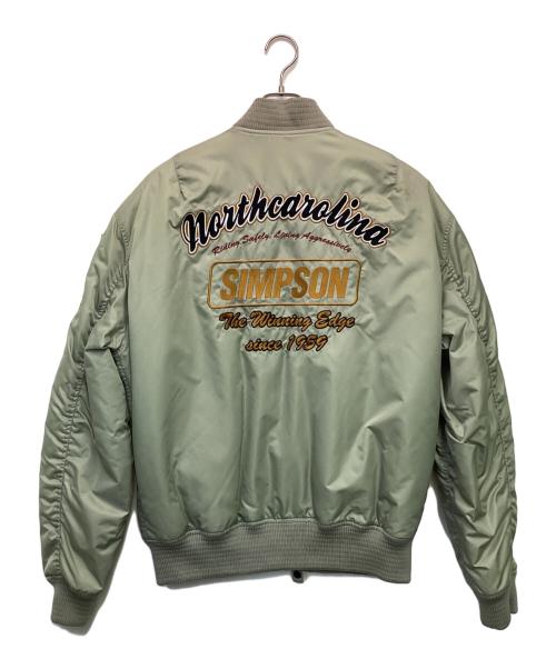 SIMPSON（シンプソン）SIMPSON (シンプソン) MA-1タイプ ジャケット カーキ サイズ:4Lの古着・服飾アイテム