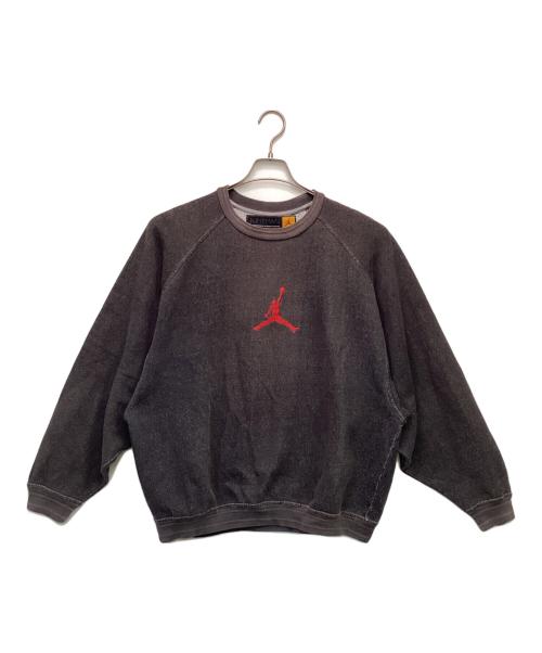 NIKE（ナイキ）NIKE (ナイキ) ジャンプマン 刺繍ロゴ スウェット ブラウン サイズ:Lの古着・服飾アイテム