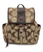 COACHコーチ）の古着「シグネチャー リュック」｜ブラウン
