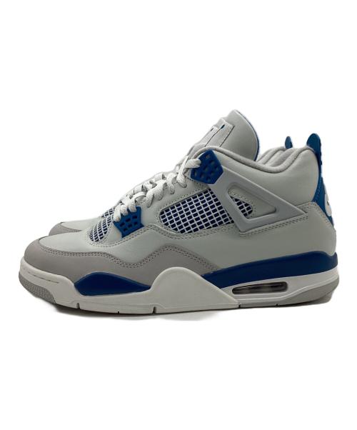 NIKE（ナイキ）NIKE (ナイキ) AIR JORDAN 4 RETRO Industrial Blue（エア ジョーダン 4 レトロ インダストリアル ブルー） ホワイト×グレー サイズ:28cmの古着・服飾アイテム