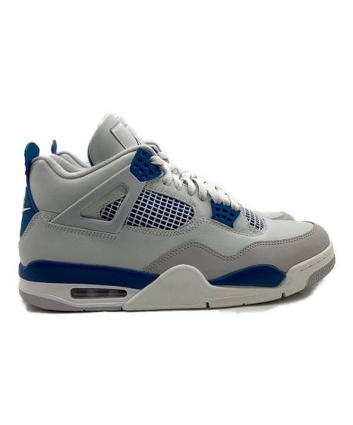 NIKE（ナイキ）NIKE (ナイキ) AIR JORDAN 4 RETRO Industrial Blue（エア ジョーダン 4 レトロ インダストリアル ブルー） ホワイト×グレー サイズ:28cmの古着・服飾アイテム
