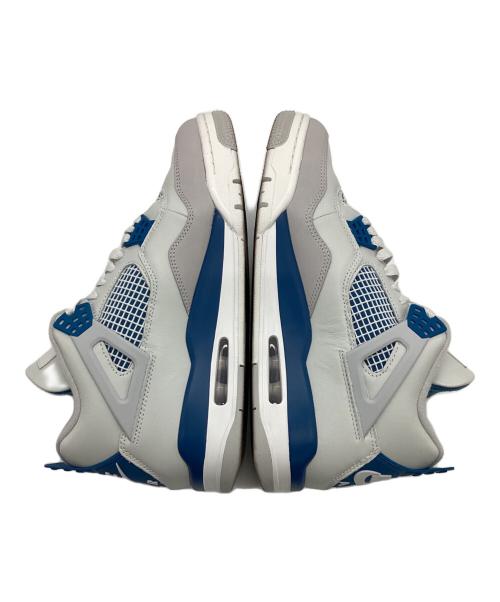 NIKE（ナイキ）NIKE (ナイキ) AIR JORDAN 4 RETRO Industrial Blue（エア ジョーダン 4 レトロ インダストリアル ブルー） ホワイト×グレー サイズ:28cmの古着・服飾アイテム