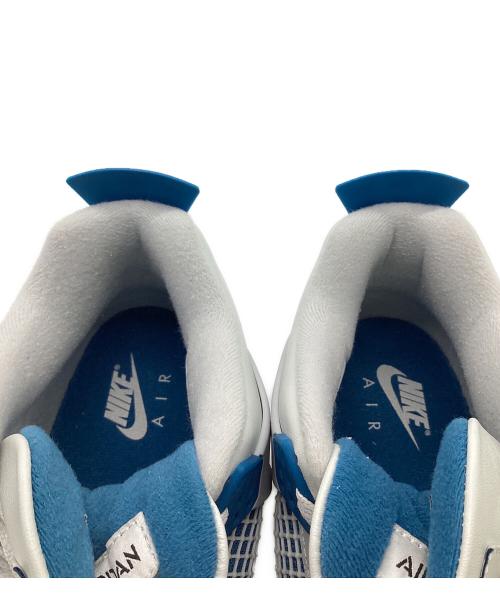 NIKE（ナイキ）NIKE (ナイキ) AIR JORDAN 4 RETRO Industrial Blue（エア ジョーダン 4 レトロ インダストリアル ブルー） ホワイト×グレー サイズ:28cmの古着・服飾アイテム