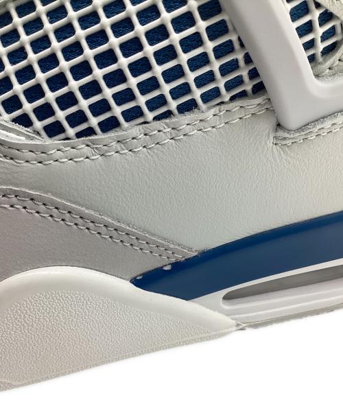 NIKE（ナイキ）NIKE (ナイキ) AIR JORDAN 4 RETRO Industrial Blue（エア ジョーダン 4 レトロ インダストリアル ブルー） ホワイト×グレー サイズ:28cmの古着・服飾アイテム