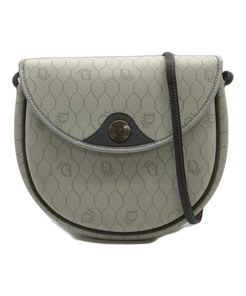 Christian Dior（クリスチャン ディオール）Christian Dior (クリスチャン ディオール) ハニカム柄 ショルダーポーチ ホワイトの古着・服飾アイテム