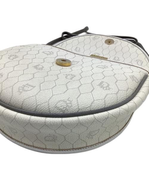 Christian Dior（クリスチャン ディオール）Christian Dior (クリスチャン ディオール) ハニカム柄 ショルダーポーチ ホワイトの古着・服飾アイテム