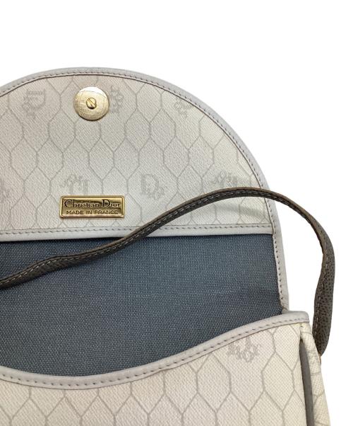 Christian Dior（クリスチャン ディオール）Christian Dior (クリスチャン ディオール) ハニカム柄 ショルダーポーチ ホワイトの古着・服飾アイテム