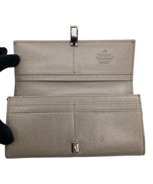 Vivienne Westwood（ヴィヴィアンウエストウッド）Vivienne Westwood (ヴィヴィアンウエストウッド) SOFIA LONG CARD HOLDER（ソフィア 長財布） グレーの古着・服飾アイテム