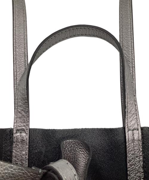 GIANNI CHIARINI（ジャンニ キアリーニ）GIANNI CHIARINI (ジャンニ キアリーニ) 縦型2WAYトートバッグ グレーの古着・服飾アイテム