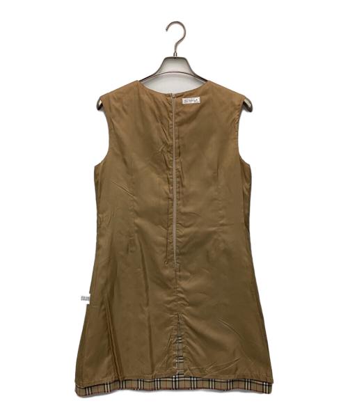 Burberry's（バーバリー）Burberry's (バーバリーズ) ノースリーブワンピース ベージュ サイズ:170 15-16の古着・服飾アイテム