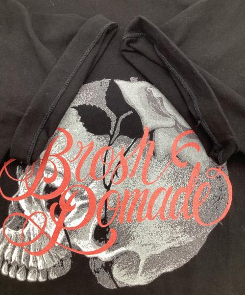 WILDSIDE YOHJI YAMAMOTO（ワイルドサイド ヨウジ ヤマモト）WILDSIDE YOHJI YAMAMOTO (ワイルドサイド ヨウジ ヤマモト) BROSH (ブロッシュ) SKULLROSE（スカルローズ）Tシャツ ブラック サイズ:4の古着・服飾アイテム