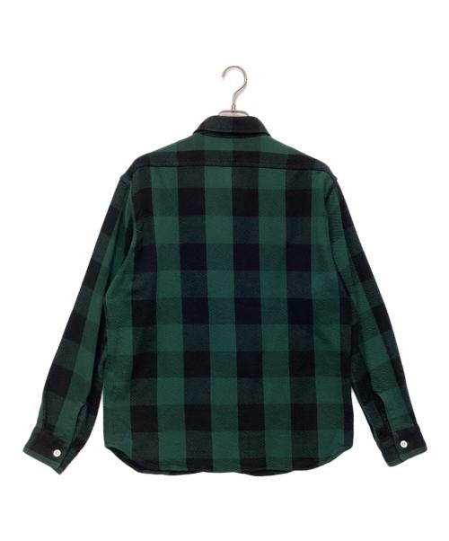STANDARD CALIFORNIA（スタンダードカリフォルニア）STANDARD CALIFORNIA (スタンダードカリフォルニア) SD FLANNEL CHECK SHIRT（エスディー フランネル チェック シャツ） グリーン×ブラック サイズ:Lの古着・服飾アイテム