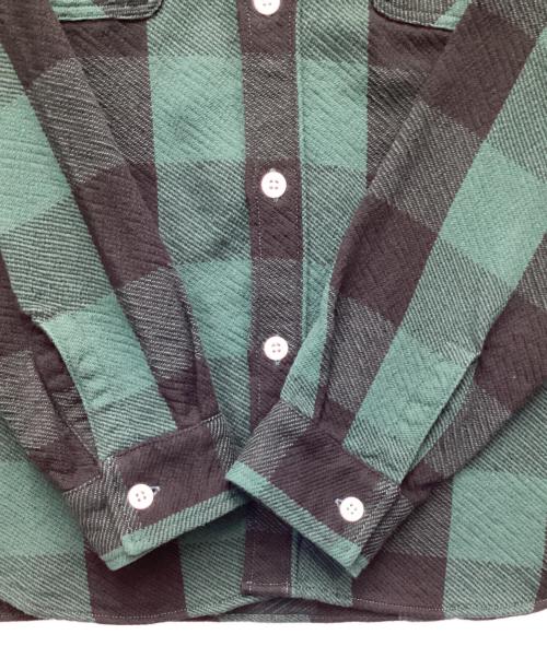 STANDARD CALIFORNIA（スタンダードカリフォルニア）STANDARD CALIFORNIA (スタンダードカリフォルニア) SD FLANNEL CHECK SHIRT（エスディー フランネル チェック シャツ） グリーン×ブラック サイズ:Lの古着・服飾アイテム