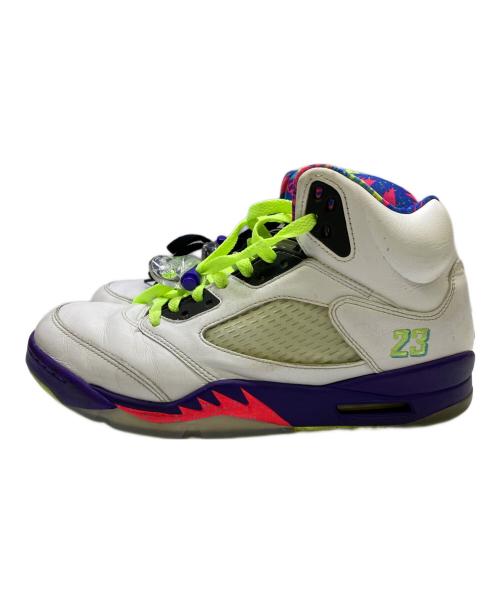 NIKE（ナイキ）NIKE (ナイキ) AIR JORDAN 5 RETRO ホワイト×パープル サイズ:UK8.5の古着・服飾アイテム