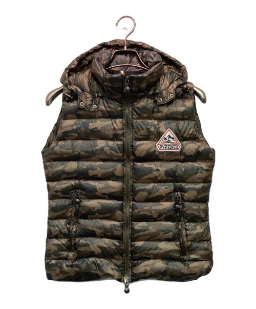 Pyrenex（ピレネックス）Pyrenex (ピレネックス) ダウンベスト グリーン サイズ:36の古着・服飾アイテム
