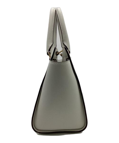 MICHAEL KORS（マイケル・コース）MICHAEL KORS (マイケルコース) SELMA MEDIUM SATCHEL（セルマ ミディアム サッチェル）2WAYバッグ ホワイトの古着・服飾アイテム