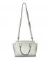 MICHAEL KORS (マイケルコース) SELMA MEDIUM SATCHEL（セルマ ミディアム サッチェル）2WAYバッグ ホワイト：9000円