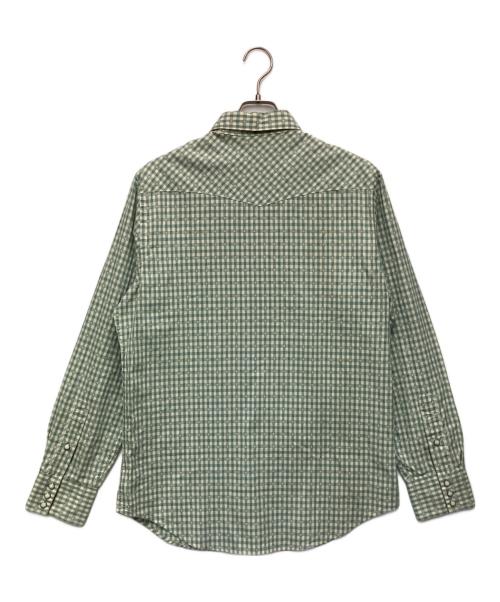 POLO COUNTRY RALPH LAUREN（ポロカントリー ラルフローレン）POLO COUNTRY RALPH LAUREN (ポロカントリー ラルフローレン) ロングスリーブ シャツ グリーン サイズ:US Mの古着・服飾アイテム