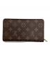 LOUIS VUITTON (ルイ ヴィトン) モノグラム ポルトモネ・ジップ：35000円