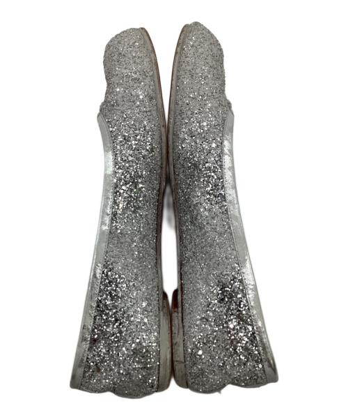 Maison Margiela（メゾンマルジェラ）Maison Margiela (メゾンマルジェラ) Tabi（タビ） バレエシューズ シルバー サイズ:39の古着・服飾アイテム