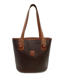CELINE（セリーヌ）の古着「マカダム トートバッグ」｜ブラウン