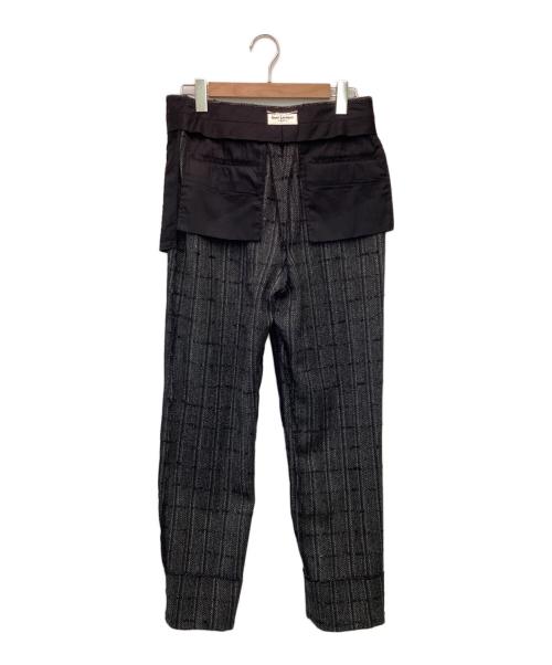 Saint Laurent Paris（サンローランパリ）Saint Laurent Paris (サンローランパリ) ウールパンツ ブラック サイズ:46の古着・服飾アイテム