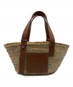 LOEWEロエベ）の古着「BASCKET SMALL BAG（バスケット スモール バッグ）」｜カーキ