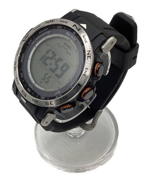 CASIO（カシオ）CASIO (カシオ) PRO TREK（プロトレック）クライマーライン 電波ソーラー腕時計 ブラックの古着・服飾アイテム