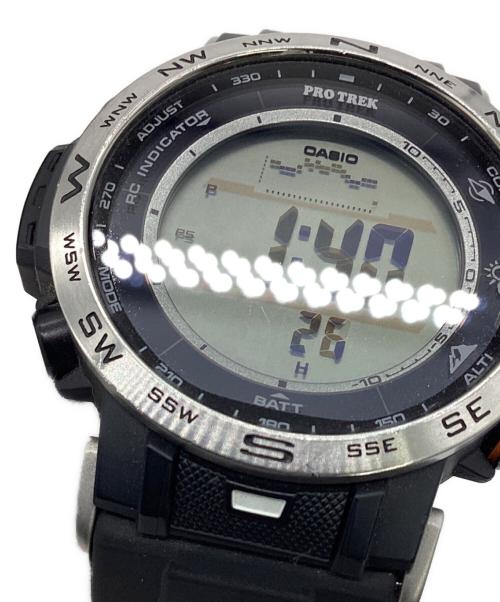 CASIO（カシオ）CASIO (カシオ) PRO TREK（プロトレック）クライマーライン 電波ソーラー腕時計 ブラックの古着・服飾アイテム
