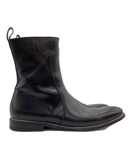 VERSACE（ヴェルサーチェ）VERSACE (ヴェルサーチェ) サイドジップブーツ ブラック サイズ:42の古着・服飾アイテム