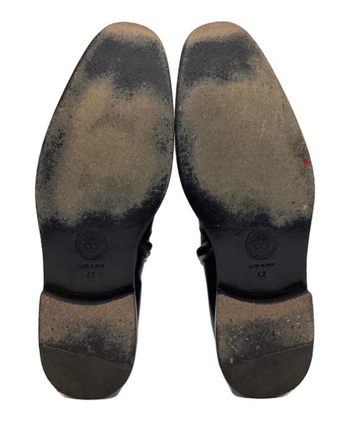 VERSACE（ヴェルサーチェ）VERSACE (ヴェルサーチェ) サイドジップブーツ ブラック サイズ:42の古着・服飾アイテム