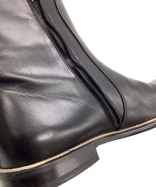 VERSACE（ヴェルサーチェ）VERSACE (ヴェルサーチェ) サイドジップブーツ ブラック サイズ:42の古着・服飾アイテム