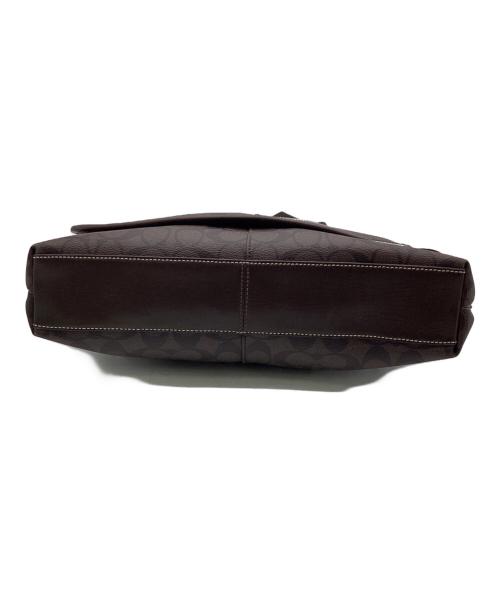 COACH（コーチ）COACH (コーチ) ヘリテージ ストライプ シグネチャー メッセンジャーバッグ ブラウンの古着・服飾アイテム