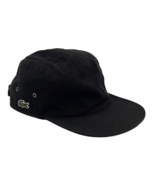 SUPREME（シュプリーム）SUPREME (シュプリーム) LACOSTE (ラコステ) Pique Camp Cap（ピケ キャンプ キャップ） ブラックの古着・服飾アイテム