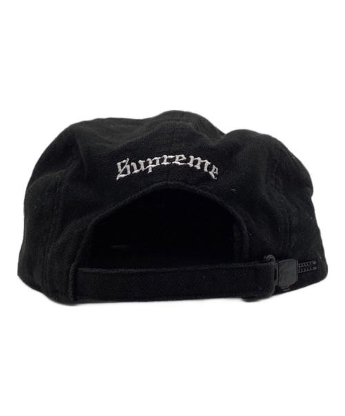 SUPREME（シュプリーム）SUPREME (シュプリーム) LACOSTE (ラコステ) Pique Camp Cap（ピケ キャンプ キャップ） ブラックの古着・服飾アイテム