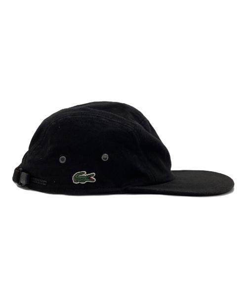 SUPREME（シュプリーム）SUPREME (シュプリーム) LACOSTE (ラコステ) Pique Camp Cap（ピケ キャンプ キャップ） ブラックの古着・服飾アイテム