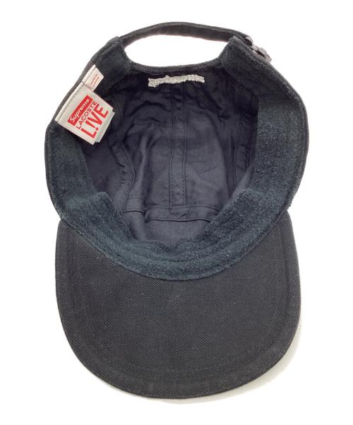 SUPREME（シュプリーム）SUPREME (シュプリーム) LACOSTE (ラコステ) Pique Camp Cap（ピケ キャンプ キャップ） ブラックの古着・服飾アイテム